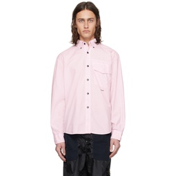 Pink Spread Collar Shirt 241828M192021