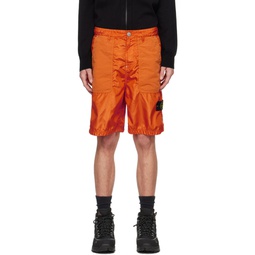 Orange Patch Shorts 241828M193047