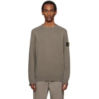 Gray Patch Sweater 241828M201012