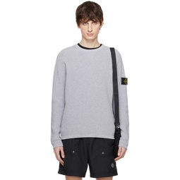 Gray Patch Sweater 241828M201016