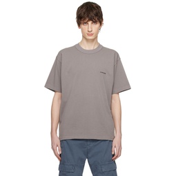 Gray Bonded T Shirt 241828M213014