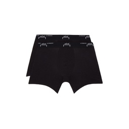 Two Pack Black Boxers 241908M216002
