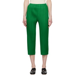 Green Thicker Bottom 2 Trousers 241941F087013