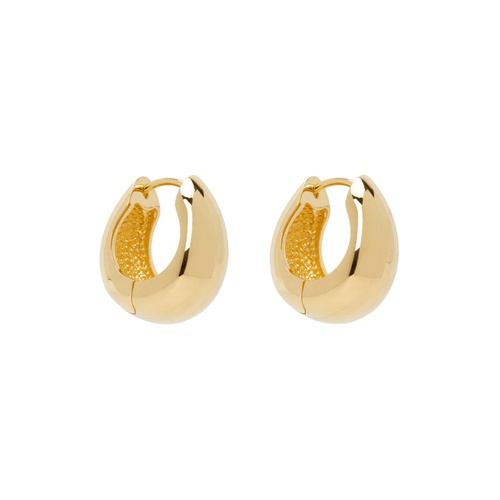  Gold Hinged Hoop Earrings 241942F022022