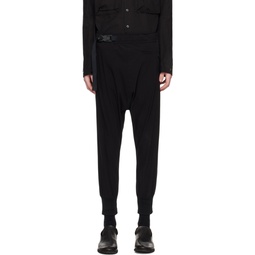 Black Water Repellent Trousers 241949M191004