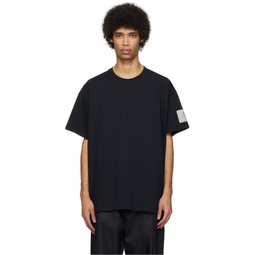 Black Half Sleeve T Shirt 241992M213001