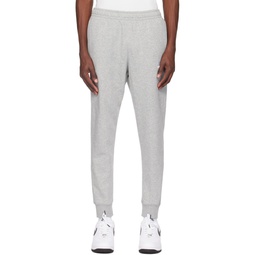 Gray Embroidered Sweatpants 242011M190015