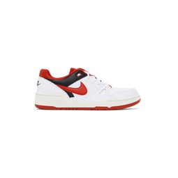 White   Red Full Force Low Sneakers 242011M237063