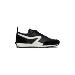 Black Retro Runner Sneakers 242055F128006