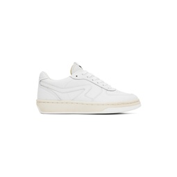 White Retro Court Sneakers 242055F128008