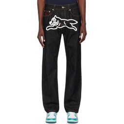 Black Running Dog Jeans 242108M186000