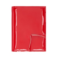 Red Reversed Hem Wallet 242230M163000