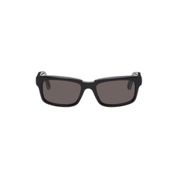 Black Rectangular Sunglasses 242342M134041