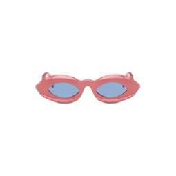 Pink Dark Doodad Sunglasses 242379M134000