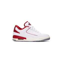 White   Red Air Jordan 2 3 Sneakers 242445M237014