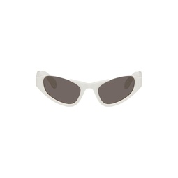 White Cat Eye Sunglasses 242483F005005