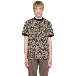 Beige Leopard T Shirt 242719M213006