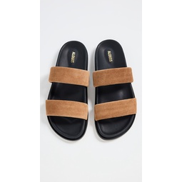 Calypso Suede Tan Leather Sandals