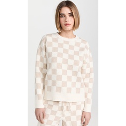 Cozy Cotton Checkered Pullover