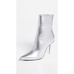 Nicola Pointy Toe Ankle Boots with Metal