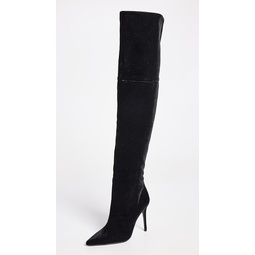 Lola Pointy Toe Over The Knee Straight Boots