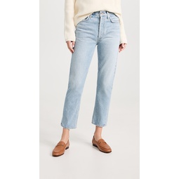 Charlotte Crop High Rise Straight Jeans