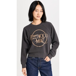 Fleetwood Mac Circle Logo Raglan Crew Sweatshirt
