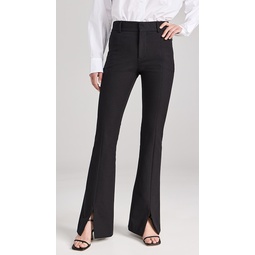 Le High Flare Split Front Trousers