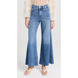 Le Palazzo Crop Raw Fray Jeans