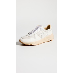 Running Toe Box Leather Star Nappa Heel and Spur Sneakers