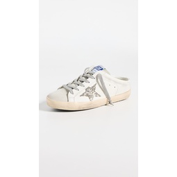 Super Star Sabot Leather Upper Suede Glitter Sneakers