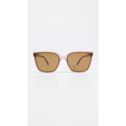 Mallorca Thistle Sunglasses with Brown Flat Lenses
