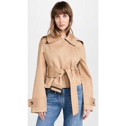 Wrap Front Cropped Jacket