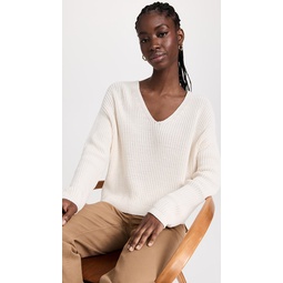 Cropped Cotton Cabin Sweater