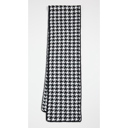 Houndstooth Knit Scarf