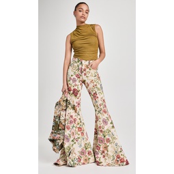 Brocade Flare Trousers