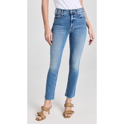 Mid Rise Dazzler Ankle Fray Jeans