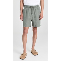 Classic Pull On Linen Shorts