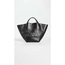 Large PS1 Tote in Perforated Leather