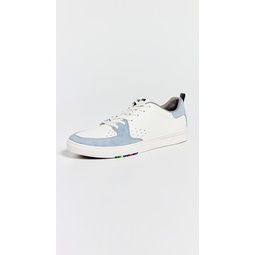 Shoe Cosmo White Light Blue Toe Sneakers
