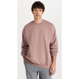 Midweight Terry Relaxed Crew Neck Sweatshirt