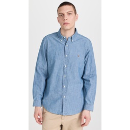 Classic Fit Chambray Button Down Shirt