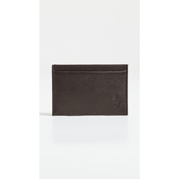 Pebbled Leather Slim Card Case