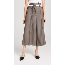 Belt Detailed Culotte Trousers