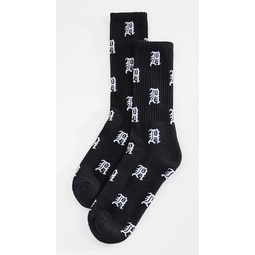 R13 Allover Logo Socks