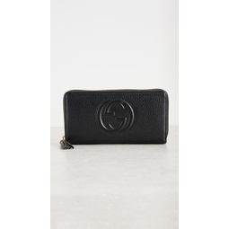 Gucci Soho Long Wallet, Calfskin Leather