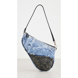 Dior Saddle Shoulder Bag, Denim