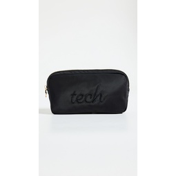 Noir Tech Embroidered Small Pouch