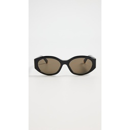 Narrow Oval Sunglasses