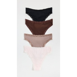 High Waisted Thong Four Pack